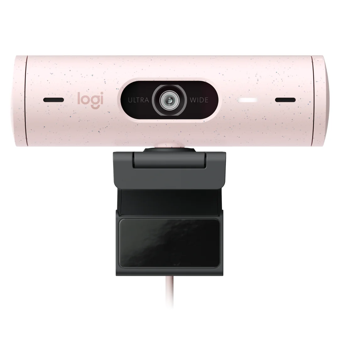 Cámara web Logitech Brio 500 Full HD rosada