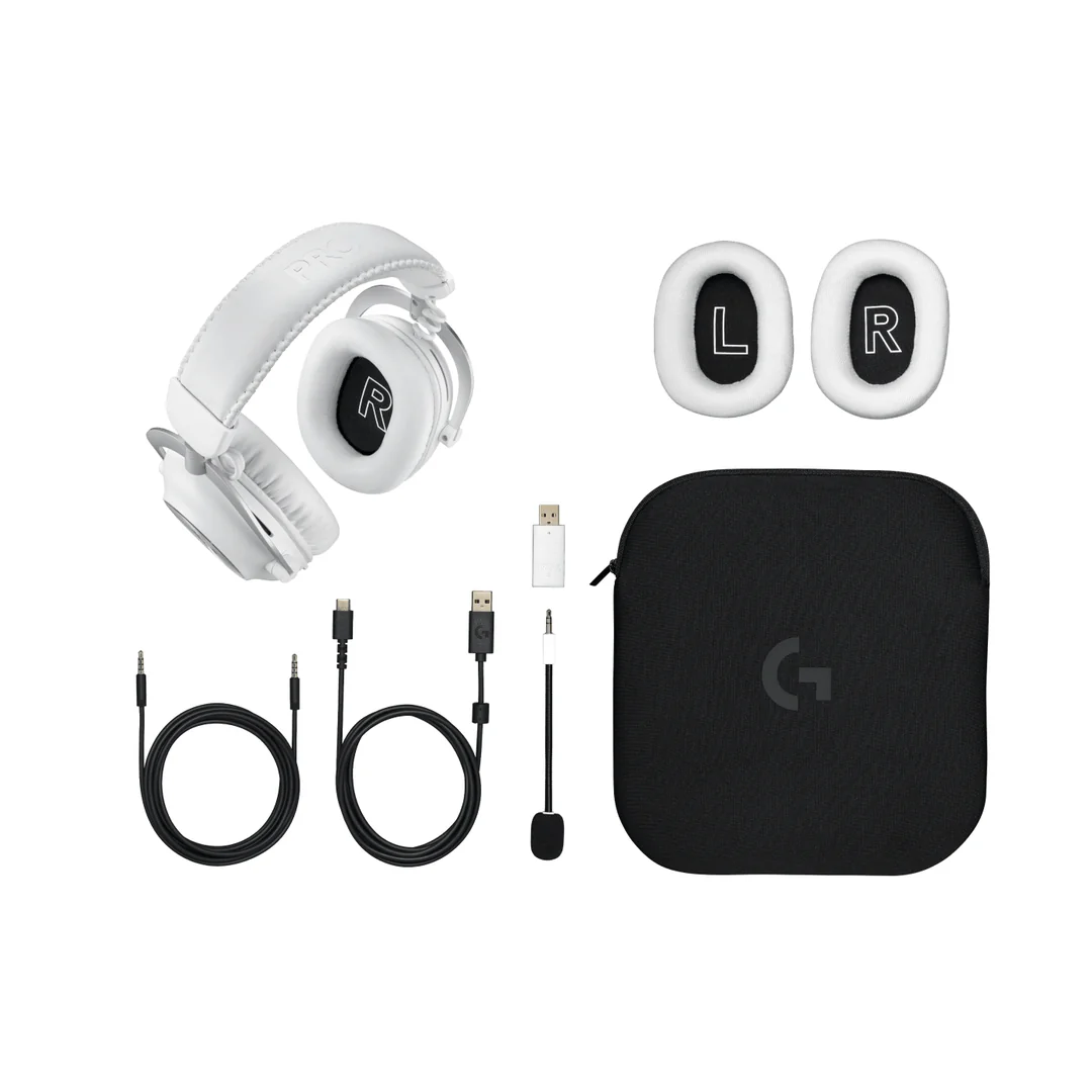 Diadema gaming Logitech G PRO X 2 LIGHTSPEED blanca