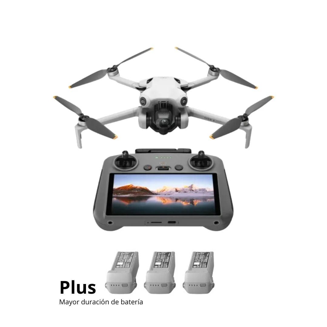 Drone DJI Mini 4 Pro Fly More Combo Plus con DJI RC 2