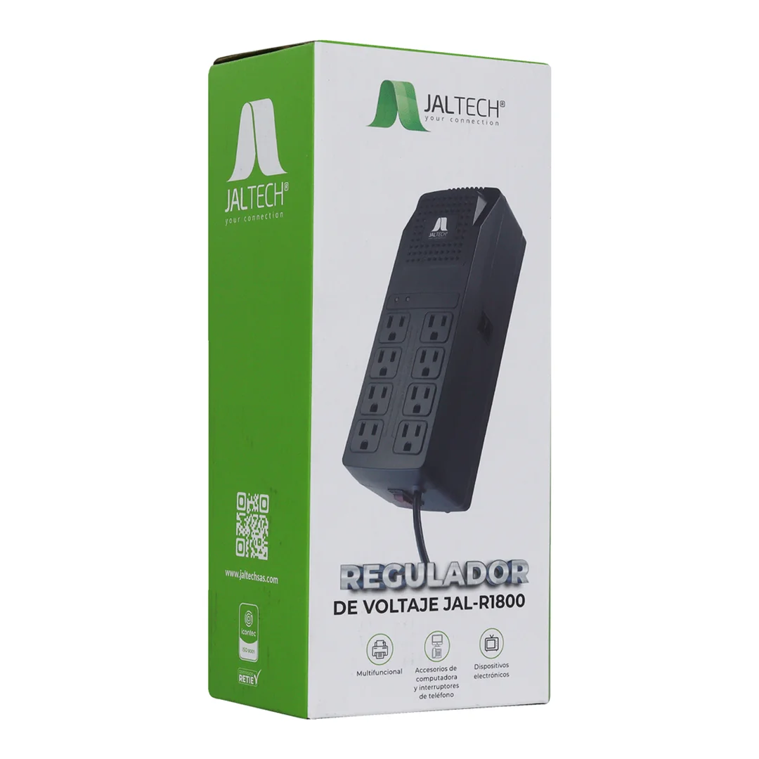 Regulador de voltaje Jaltech JAL-R1800 1500VA