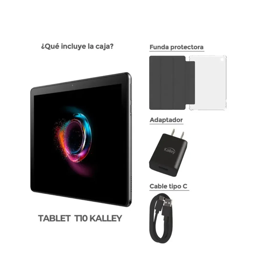 Tablet Kalley T10 10.1 pulgadas 4GB 128GB gris