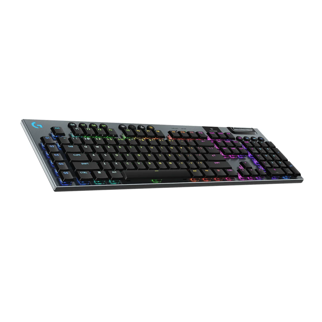 Teclado gamer Logitech G915 X LIGHTSPEED inalámbrico negro