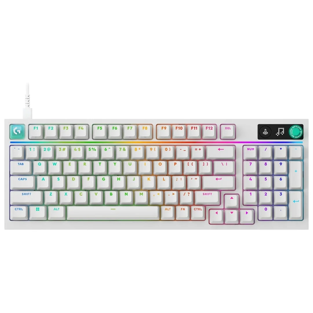 Teclado gamer mecánico Logitech G316 X 98 blanco